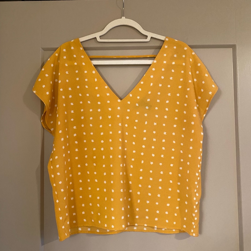 Forever 21 Open Back Blouse, Size Small